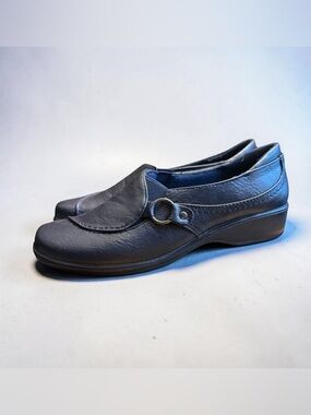 Easy Street Comfort Wave Black Slip-On Shoe Size 7